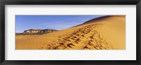 Framed Sand dunes in the desert, Coral Pink Sand Dunes State Park, Utah, USA