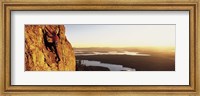 Framed USA, Wyoming, Grand Teton Park, climber