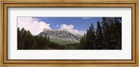 Framed Low angle view of a mountain, Protection Mountain, Bow Valley Parkway, Banff National Park, Alberta, Canada