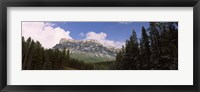 Framed Low angle view of a mountain, Protection Mountain, Bow Valley Parkway, Banff National Park, Alberta, Canada