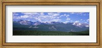 Framed Mountains fr Beaver Meadows Rocky Mt National Park CO USA