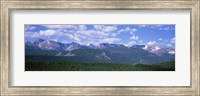 Framed Mountains fr Beaver Meadows Rocky Mt National Park CO USA