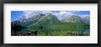 Framed Canoe Leigh Lake, Grand Teton National Park