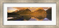 Framed Mountains Reflecting in Canoe Leigh Lake, Grand Teton National Park
