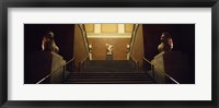 Framed Low angle view of staircase, British Museum, London, England