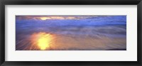 Framed Reflection of sun in water on the beach, La Jolla, California, USA