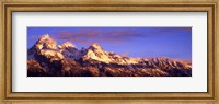 Framed Teton Range Mountains, Grand Teton National Park, Wyoming