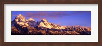 Framed Teton Range Mountains, Grand Teton National Park, Wyoming