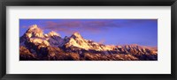 Framed Teton Range Mountains, Grand Teton National Park, Wyoming