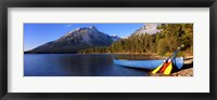 Framed Canoe at Leigh Lake, Grand Teton National Park, Wyoming