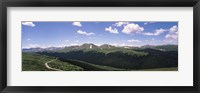 Framed High angle view of a mountain range, Rocky Mountain National Park, Colorado, USA