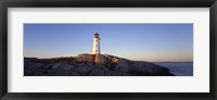 Framed Peggy's Point Lighthouse, Peggy's Cove, Nova Scotia, Canada