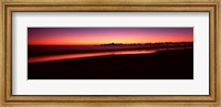 Framed Beach at sunset, Santa Cruz, Santa Cruz County, California, USA