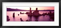 Framed Rock formations in a lake, Mono Lake, California, USA
