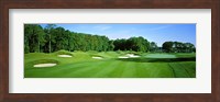 Framed Sand traps in a golf course, River Run Golf Course, Berlin, Worcester County, Maryland, USA