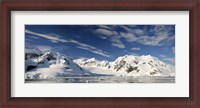 Framed Mountains and glaciers, Paradise Bay, Antarctic Peninsula