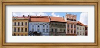 Framed Low angle view of old town houses, Levoca, Slovakia