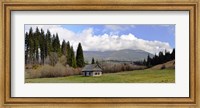 Framed Old wooden home on a mountain, Slovakia