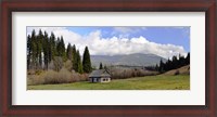 Framed Old wooden home on a mountain, Slovakia