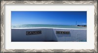 Framed Junction of Atlantic Ocean and Gulf of Mexico, Key West, Monroe County, Florida, USA