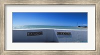 Framed Junction of Atlantic Ocean and Gulf of Mexico, Key West, Monroe County, Florida, USA