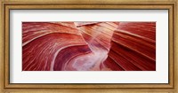 Framed Pink sandstone rock formations, The Wave, Coyote Buttes, Utah, USA