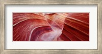 Framed Pink sandstone rock formations, The Wave, Coyote Buttes, Utah, USA