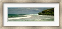 Framed Waves breaking on the shore, backside of Lennox Head, New South Wales, Australia