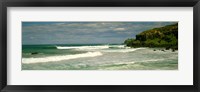 Framed Waves breaking on the shore, backside of Lennox Head, New South Wales, Australia