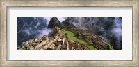 Framed Inca Ruins, Machu Picchu, Peru