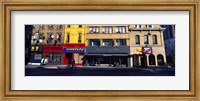 Framed Stores at the roadside in a city, Toronto, Ontario, Canada