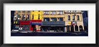 Framed Stores at the roadside in a city, Toronto, Ontario, Canada