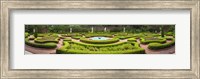 Framed Fountain in a garden, Latham Memorial Garden, Tryon Palace, New Bern, North Carolina, USA
