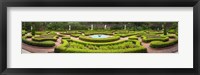 Framed Fountain in a garden, Latham Memorial Garden, Tryon Palace, New Bern, North Carolina, USA