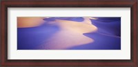 Framed Sand dunes at sunset, Stovepipe Wells, Death Valley, California, USA