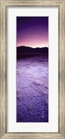 Framed Salt Flat at Sunset, Death Valley, California