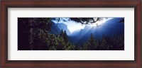 Framed Tunnel View Point at sunrise, Yosemite National Park, California, USA
