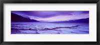 Framed Salt Flat at Sunset, Death Valley, California (horizontal)