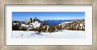 Framed Trees on a snow covered landscape, Heavenly Mountain Resort, Lake Tahoe, California-Nevada Border, USA