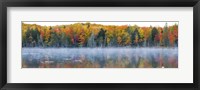 Framed Trees in autumn at Lake Hiawatha, Alger County, Upper Peninsula, Michigan, USA
