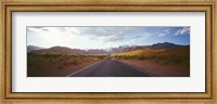 Framed Road passing through mountains, Calico Basin, Red Rock Canyon National Conservation Area, Las Vegas, Nevada, USA