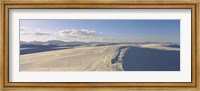 Framed Sand dunes in desert, White Sands National Monument, Alamogordo, Otero County, New Mexico, USA