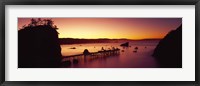 Framed Sunrise on Trinidad Bay, Trinidad, Humboldt County, California, USA