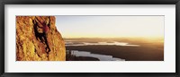 Framed USA, Wyoming, Grand Teton Park, climber