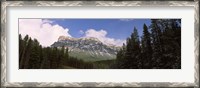Framed Low angle view of a mountain, Protection Mountain, Bow Valley Parkway, Banff National Park, Alberta, Canada