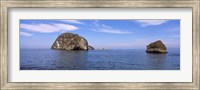 Framed Two large rocks in the ocean, Los Arcos, Bahia De Banderas, Puerto Vallarta, Jalisco, Mexico