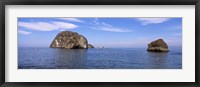 Framed Two large rocks in the ocean, Los Arcos, Bahia De Banderas, Puerto Vallarta, Jalisco, Mexico