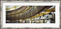 Framed Bookcase in a library, British Museum, London, England