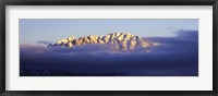 Framed Snowcapped Mountains at Dawn, Grand Teton National Park