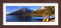 Framed Canoe at Leigh Lake, Grand Teton National Park, Wyoming